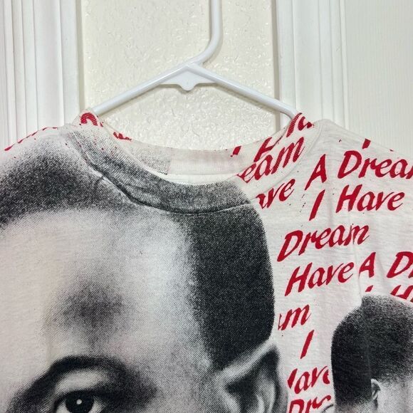 Vintage 1990 Martin Luther King "I Have A Dream" Tee Cotton Single Stitch XL - Picture 2 of 15